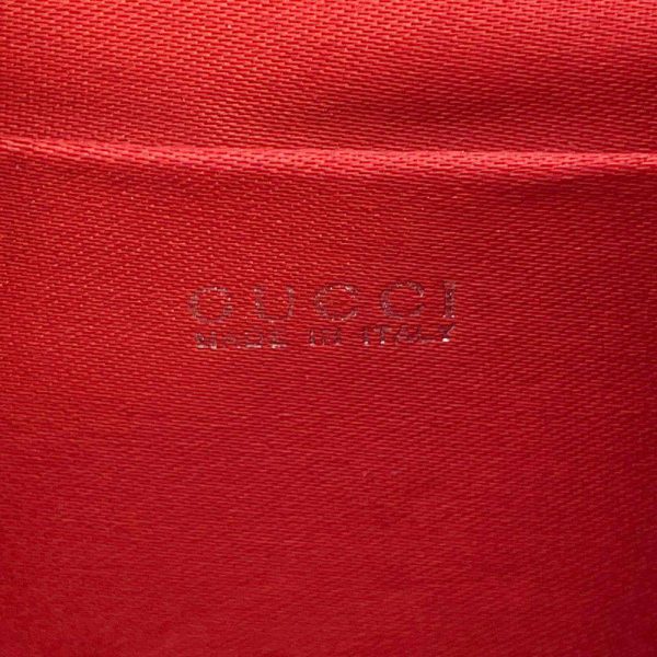 9503007 15 Gucci Bamboo Mini Patent Rucksack Red