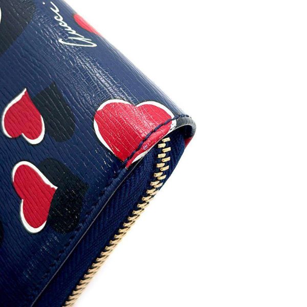 9503182 09 Gucci long wallet heart interlocking G wallet round zipper