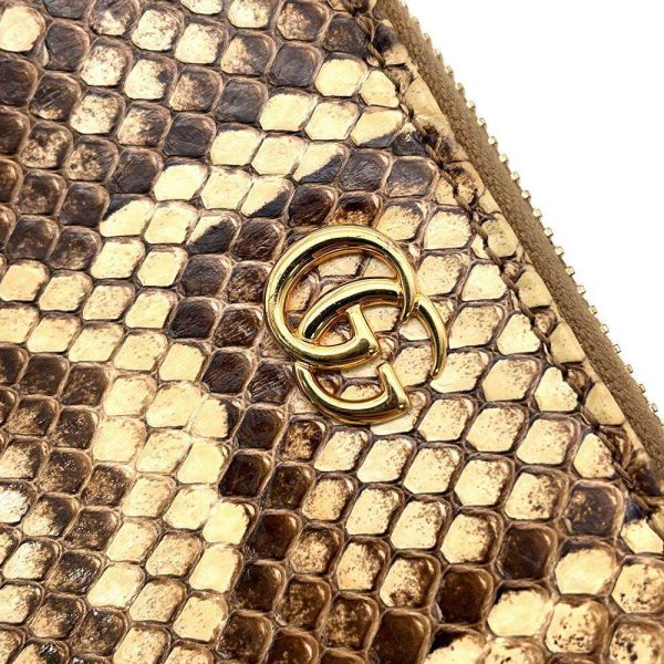 9503267 05 Gucci Long Wallet GG Marmont Python Wallet