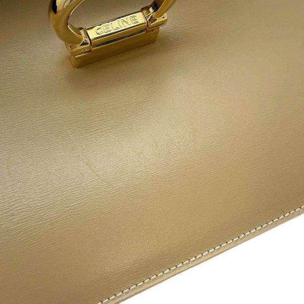 9503359 14 Celine Double Flap Handbag Greige