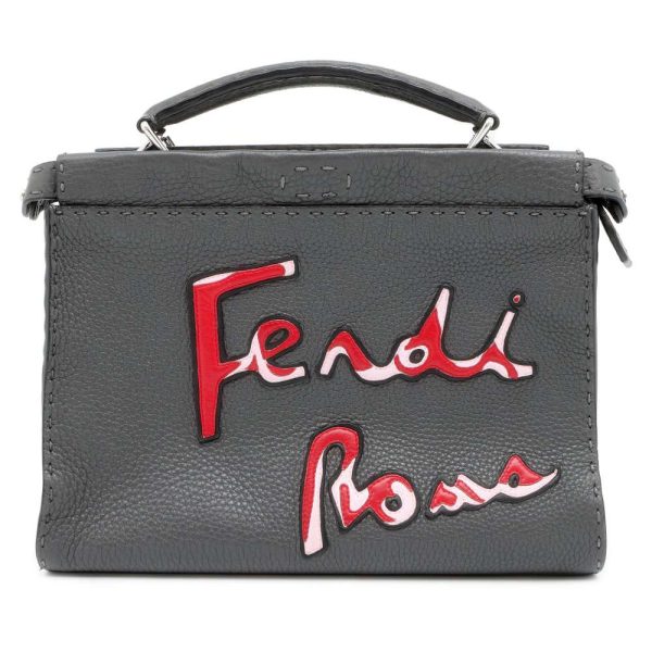 9503410 01 Fendi Handbag Mini Peekaboo 2way Bag Black