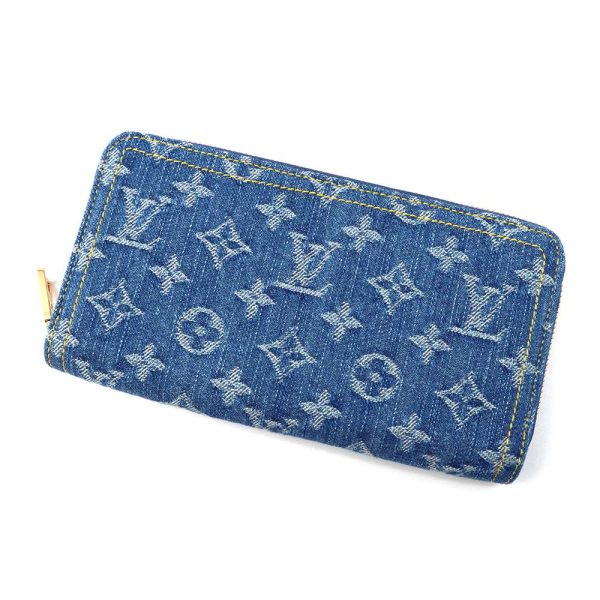 9504004 01 Louis Vuitton Long Denim Remi Zippy Wallet Blue