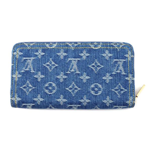 9504004 03 Louis Vuitton Long Denim Remi Zippy Wallet Blue