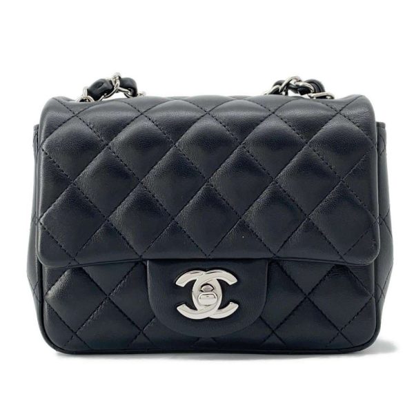 9504080 01 CHANEL Chain Shoulder Bag Matelasse Coco Mark Black