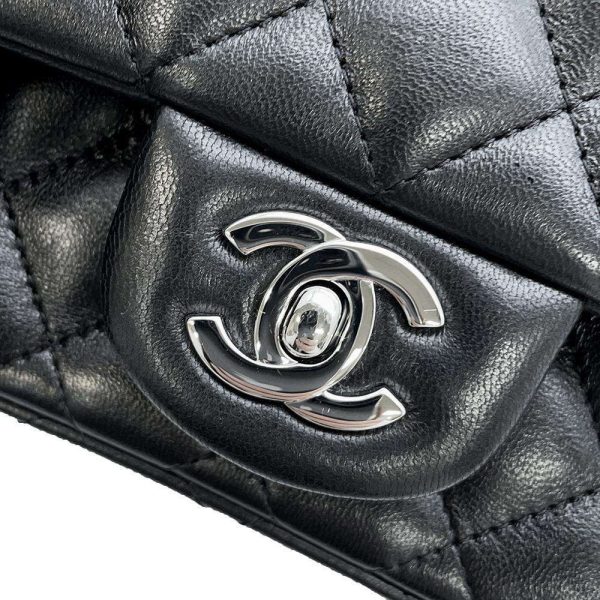 9504080 15 CHANEL Chain Shoulder Bag Matelasse Coco Mark Black