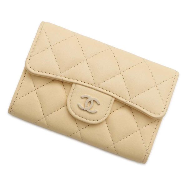 9505452 01 CHANEL Matelasse Card Case Coco Mark Lambskin