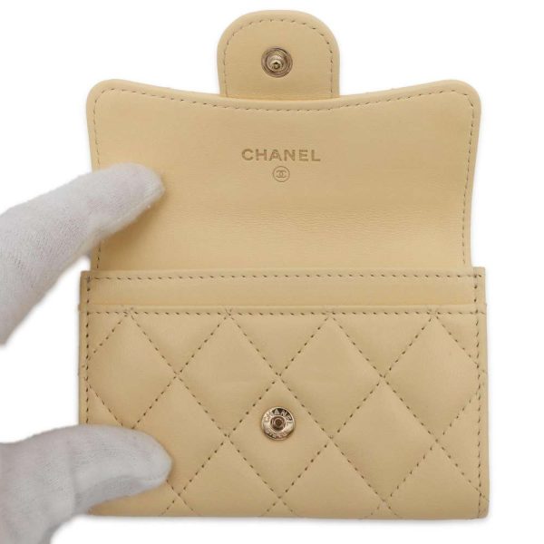 9505452 04 CHANEL Matelasse Card Case Coco Mark Lambskin