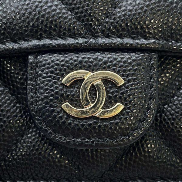 9506923 09 CHANEL Matelasse Caviar Skin Pochette Black