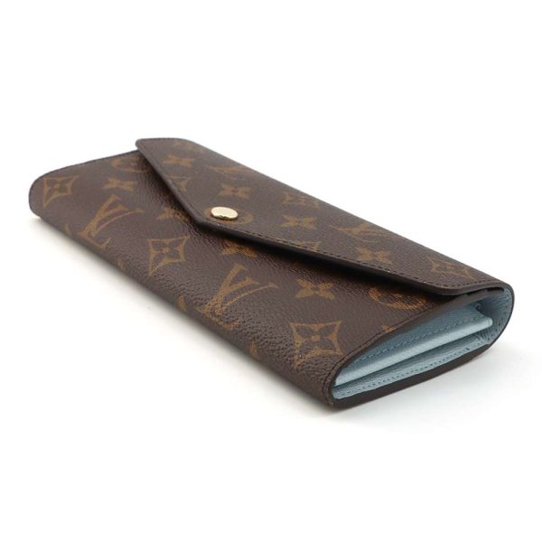 9509436 02 Louis Vuitton Long Wallet Portefeuille Sala NM M83580 Blue