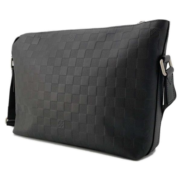 9509856 02 Louis Vuitton Discovery Messenger PM Shoulder Bag Damier Infini Black