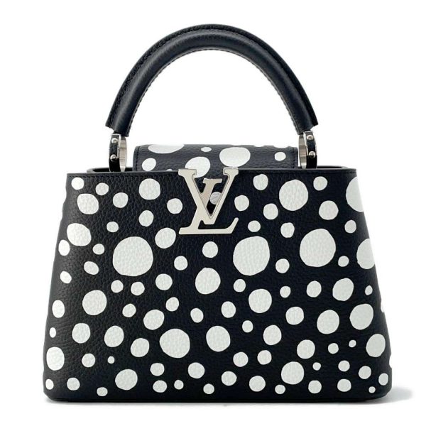 9510722 01 Louis Vuitton Handbag Taurillon Capucines BB M59863 Yayoi Kusama 2way Shoulder Bag Black