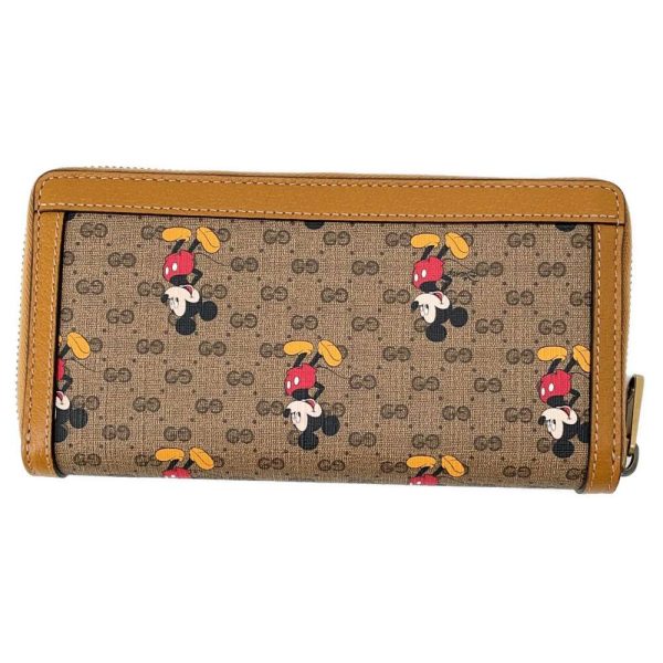 9511828 03 Gucci Disney Mickey Mouse Mini GG Supreme Wallet Brown