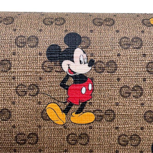 9511828 06 Gucci Disney Mickey Mouse Mini GG Supreme Wallet Brown