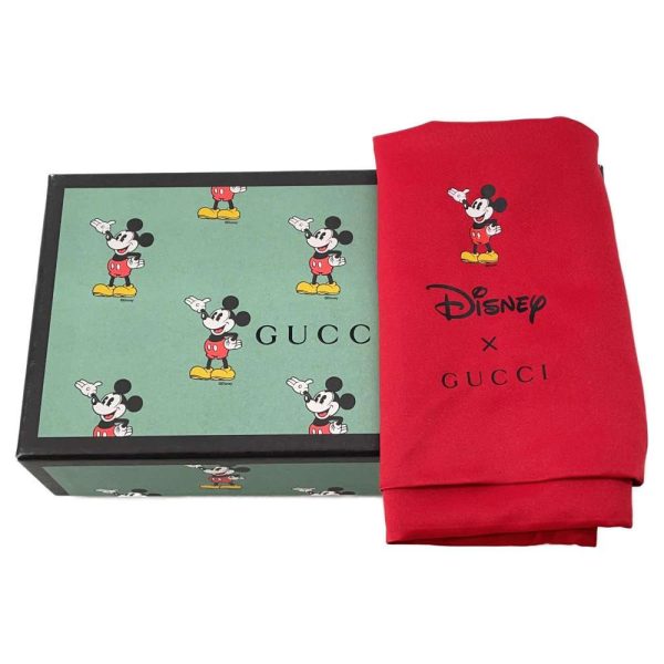 9511828 08 Gucci Disney Mickey Mouse Mini GG Supreme Wallet Brown