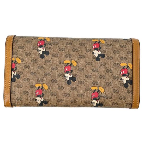 9511835 03 Gucci Disney Mickey Mouse Flap Wallet GG Supreme