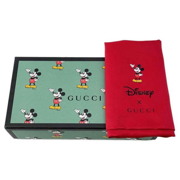 9511835 13 Gucci Disney Mickey Mouse Flap Wallet GG Supreme