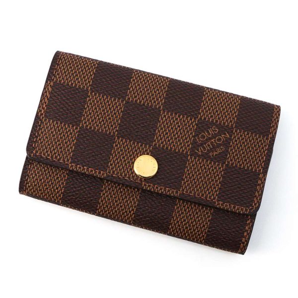 9516762 01 Louis Vuitton Key Case Damier Ebene Multicle 6 Brown