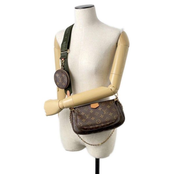 9524651 04 Louis Vuitton Multi Pochette Shoulder Bag Monogram Brown