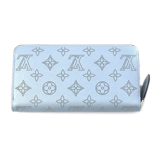 9525603 03 Louis Vuitton Long Mahina Zippy Wallet M81643 Blue