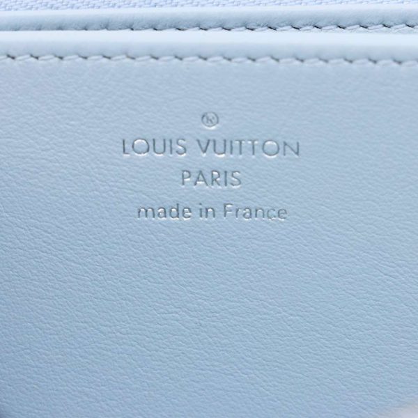 9525603 05 Louis Vuitton Long Mahina Zippy Wallet M81643 Blue