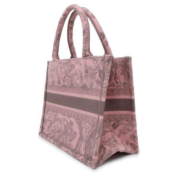 9527690 02 Christian Dior Book Tote Reverse Toile de Jouy Small Handbag