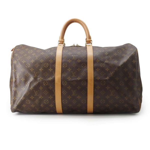 9527812 01 Louis Vuitton Keepall 55 Boston Bag Monogram Brown