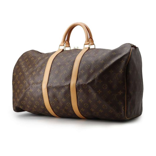 9527812 02 Louis Vuitton Keepall 55 Boston Bag Monogram Brown