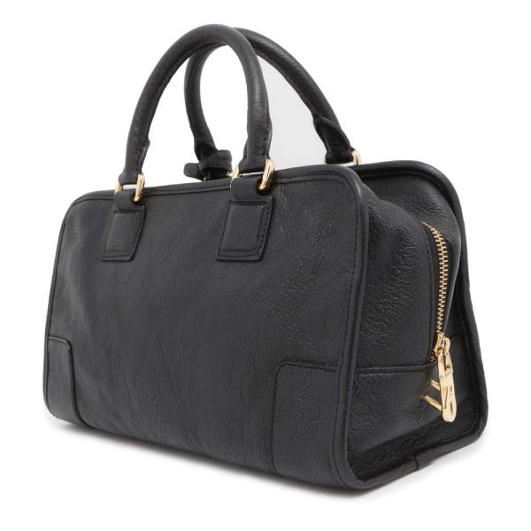 9529885 02 LOEWE Amazona 28 Anagram Handbag Black