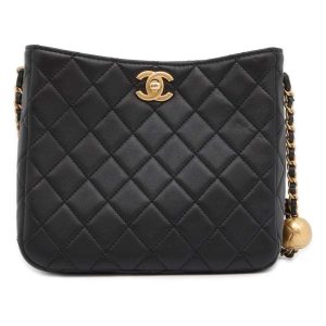 9530591 01 Chanel Cambon Line Medium Tote Black