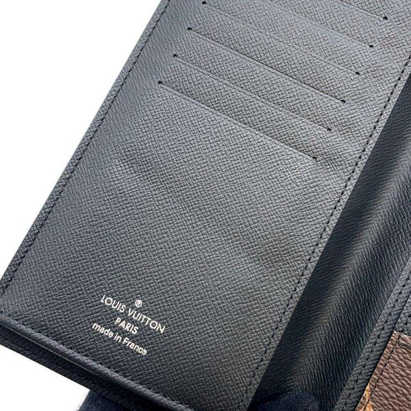 9534094 09 Louis Vuitton Portefeuille Braza Long Wallet Monogram Macassar Black