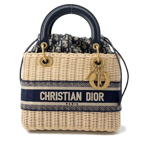 9534551 01 Christian Dior Dior Wicker Medium Handbag