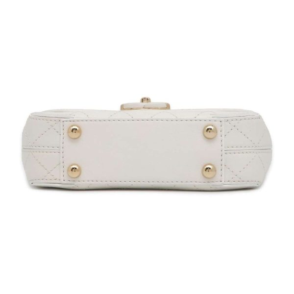 9535831 03 Chanel Chain Shoulder Bag Matelasse CocoMark White