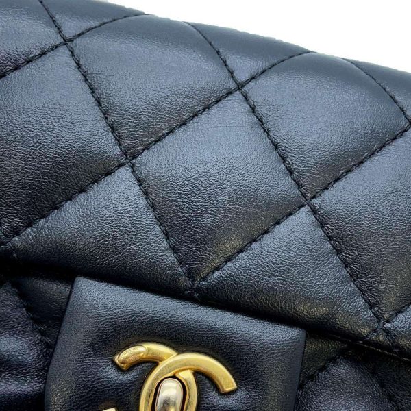 9535879 08 Chanel Mini Matelasse Shoulder Bag Heart Lambskin Black