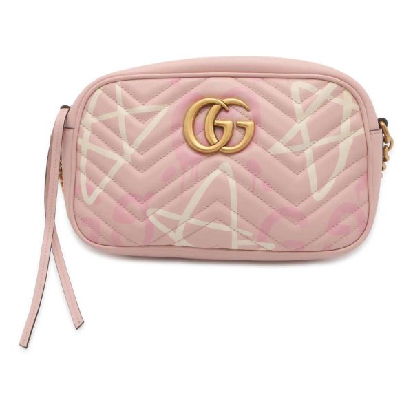 9536234 01 Gucci GG Marmont Quilted Small Shoulder Bag Chain