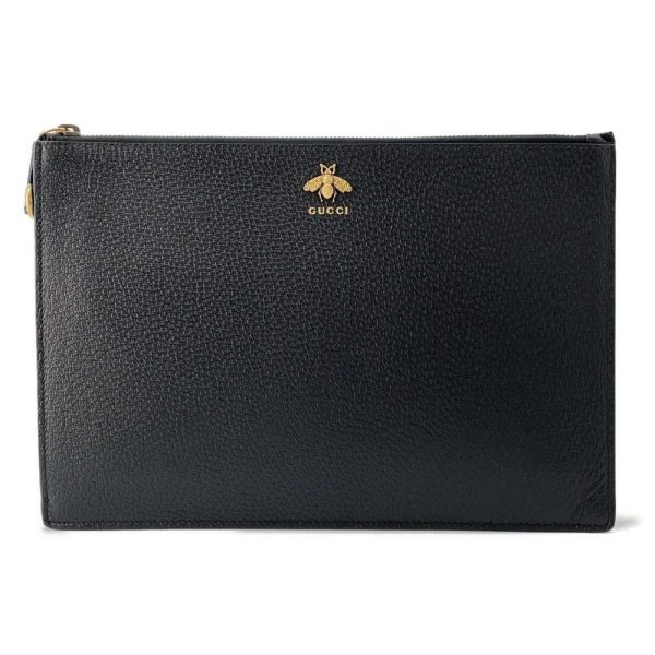 9536258 01 Gucci Animalier Clutch Bag Bee Black