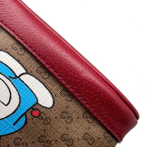 9536470 08 Gucci Mini GG Supreme Mini Baguette Doraemon Shoulder Bag