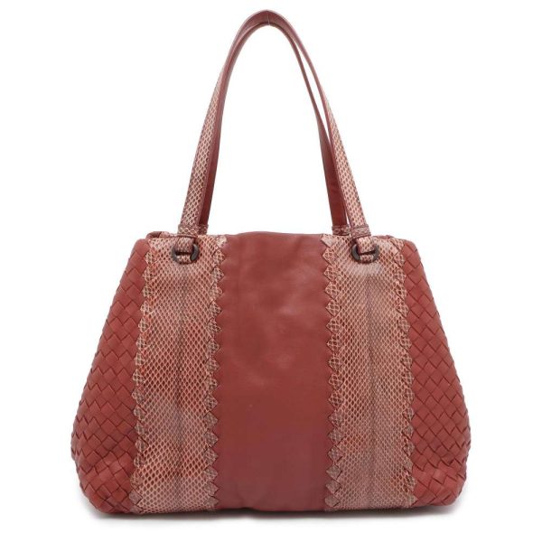 9537149 01 Bottega Veneta Intrecciato Ayers Python Tote Bag