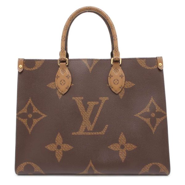 9537330 01 Louis Vuitton On the Go MM Shoulder Bag Monogram Giant Brown