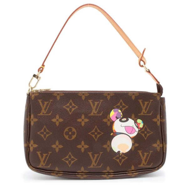 9537453 01 Louis Vuitton Panda Pochette Handbag Monogram Brown