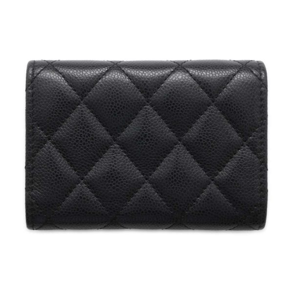 9538191 03 CHANEL Wallet Matelasse Cocomark Small Flap Wallet Black