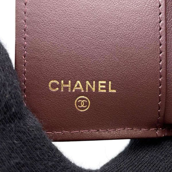 9538191 11 CHANEL Wallet Matelasse Cocomark Small Flap Wallet Black