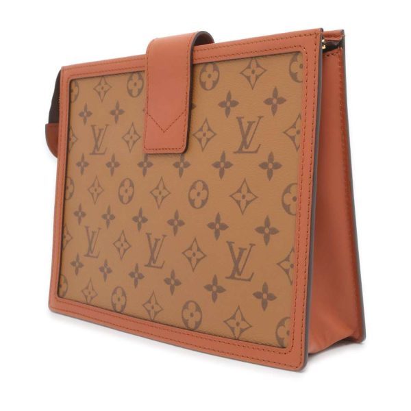 9538313 02 Louis Vuitton Pochette Dauphine Monogram Reverse Brown