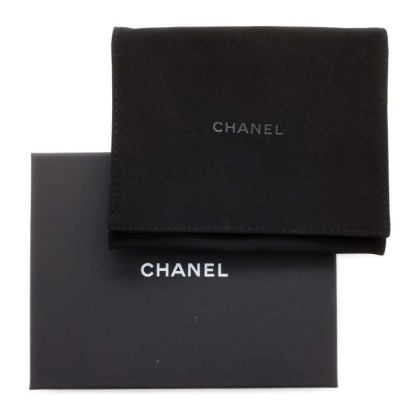 9539037 09 CHANEL Chain Wallet Matelasse Cocomark Mini Soft Caviar Skin Black