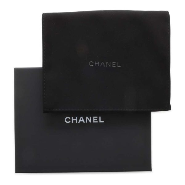 9541481 06 CHANEL Matelasse CocoMark Soft Caviar Skin Card Case Black