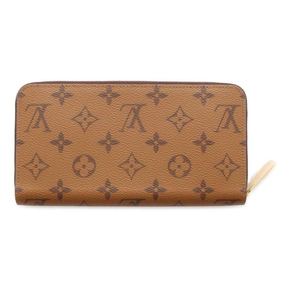 9542860 03 Louis Vuitton Long Wallet Monogram Reverse Zippy Wallet Black