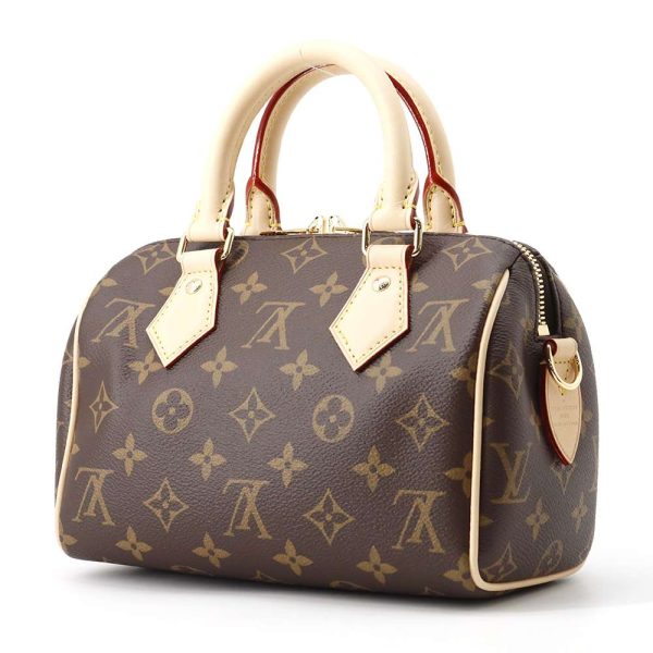 9548947 02 Louis Vuitton Speedy Bandouliere 20 Handbag Monogram Brown