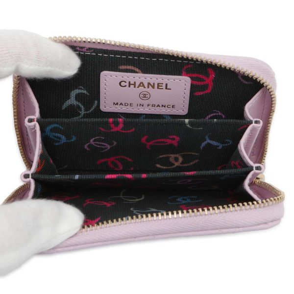 9553019 04 CHANEL Matelasse CocoMark Caviar Skin Wallet