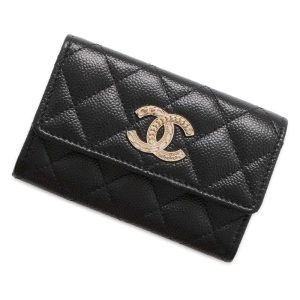 9556362 01 Chanel Long Wallet Cambon Black White