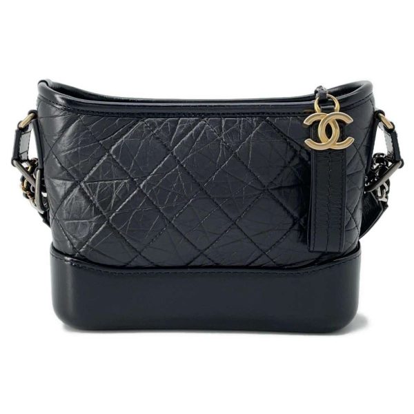 9557284 01 CHANEL Chain Bag Cocomark Gabriel de Small Hobo Black