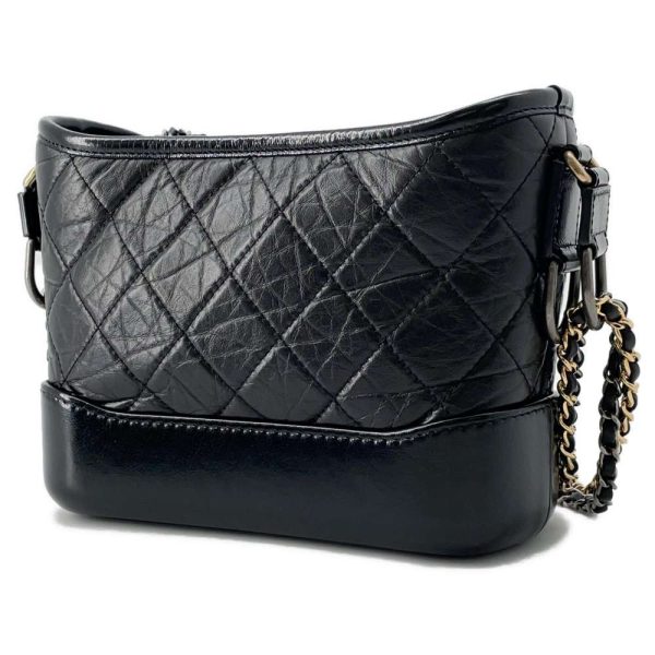 9557284 02 CHANEL Chain Bag Cocomark Gabriel de Small Hobo Black